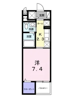 パインズ美園【4階】の間取り
