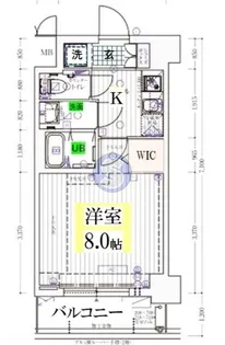 エステムコート京都西院【2階】の間取り