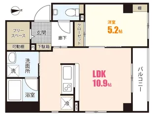 スクエア西原【2階】の間取り