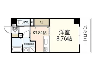Souen楽々園駅前ビル【4階】の間取り