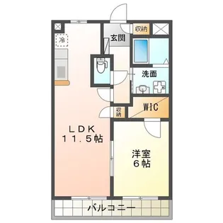 リジョイス【3階】の間取り