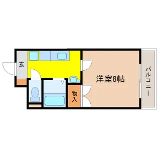 グランドール壱番館【1階】の間取り