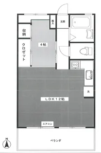 シャンボール第二南品川【3階】の間取り