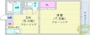 パルデンス泉中央【2階】の間取り