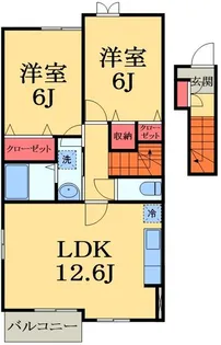 アンジュレーブ2【2階】の間取り