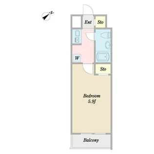 DeLCCS洗足池【4階】の間取り