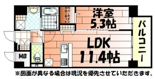 サンビーム三萩野【4階】の間取り