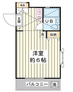 ローズアパートB棟【2階】の間取り