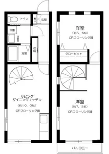 シャトレキューブ【1階】の間取り