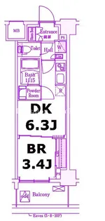 エル・セレーノ横浜【4階】の間取り