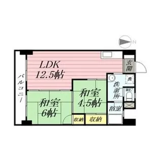 ハイタウンみずほII【2階】の間取り