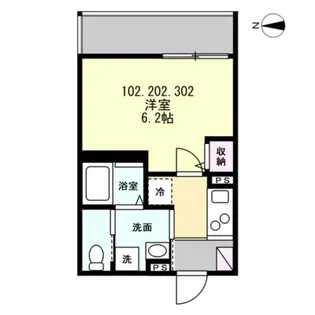 ベイルームアドバンス橋本WEST【1階】の間取り