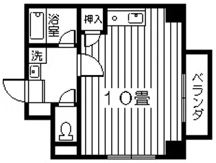 ピエ・タ・テール一ツ橋【2階】の間取り