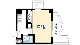 賀茂女子学生会館【4階】の間取り