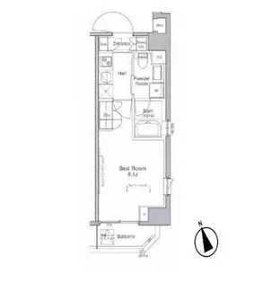 プラウドフラット浅草橋【3階】の間取り