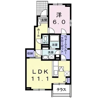 ハニーエンジェル【1階】の間取り