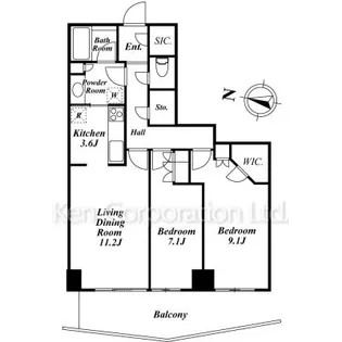 キャピタルマークタワー【36階】の間取り