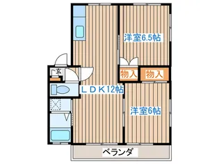メープルKT【2階】の間取り
