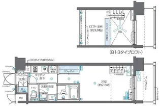 ZOOM芝浦【6階】の間取り