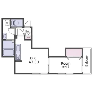 メゾンド岩田【3階】の間取り