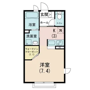 シャーメゾン下高津【2階】の間取り