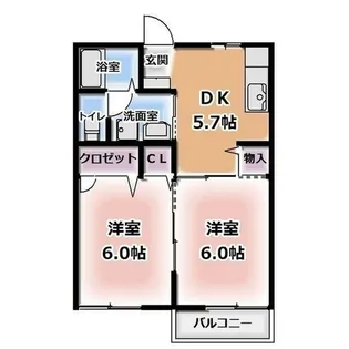 ルミナス21C【2階】の間取り