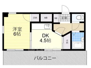 森山マンション【4階】の間取り