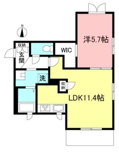 グランツドエル下北沢【1階】の間取り