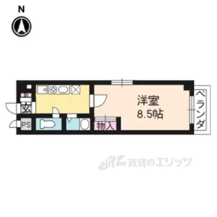 クオーレ京都【2階】の間取り