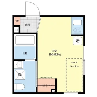 Grandir住吉【3階】の間取り