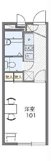 レオパレススカイ タウン【2階】の間取り