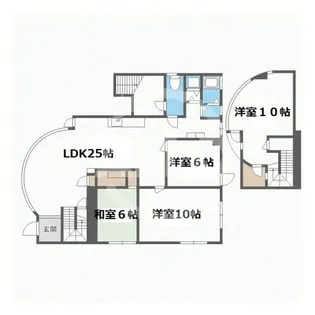 カーサ中田の間取り