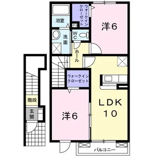 ピースフルハウスYM【2階】の間取り