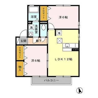 ソレアードII【1階】の間取り
