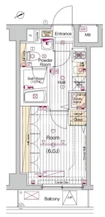 ブライズ西巣鴨【6階】の間取り