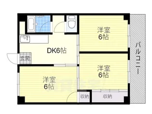 村野マンション【3階】の間取り