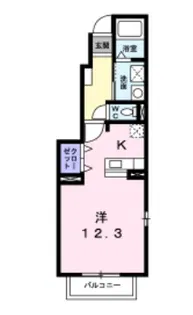 ラフィーネ不動 II【1階】の間取り