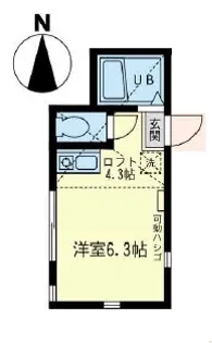 ユナイト大島AD・オリベッティ【1階】の間取り