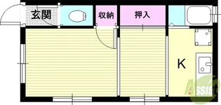 ライズ神戸長田2号棟【1階】の間取り