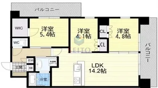 クラッシィハウス豊中庄内【12階】の間取り
