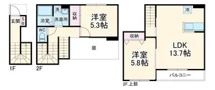 SUNNY COURT L【2階】の間取り
