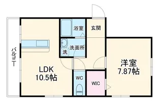 殿村ハイツB【2階】の間取り