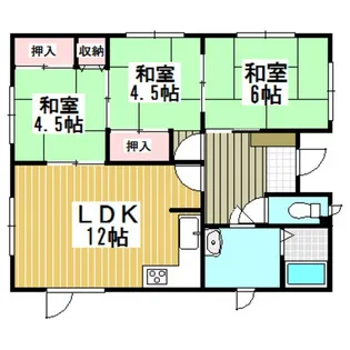 川浪荘【1階】の間取り