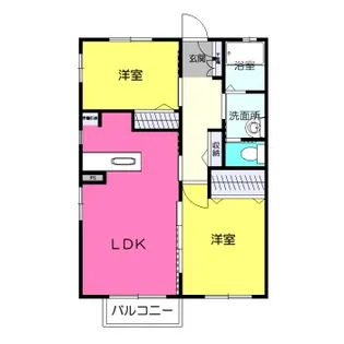 シャリテA【2階】の間取り