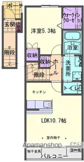 Erde桜町 B【2階】の間取り
