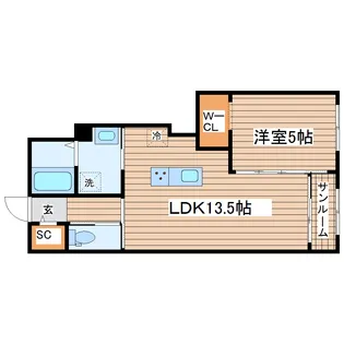 LIFE CUBE 0【1階】の間取り
