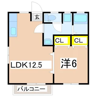 ランバーG【2階】の間取り