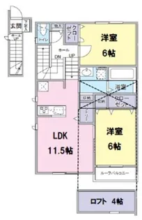FRESCA弥生台A棟【2階】の間取り
