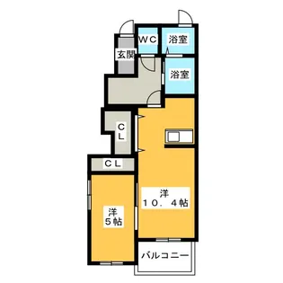 ピースコート【2階】の間取り
