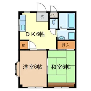 メゾン長栄II【1階】の間取り